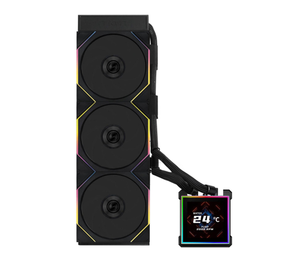 Lian Li HydroShift II LCD-S 360TL RGB LCD Black 3x120mm - 1486803 - zdjęcie 2